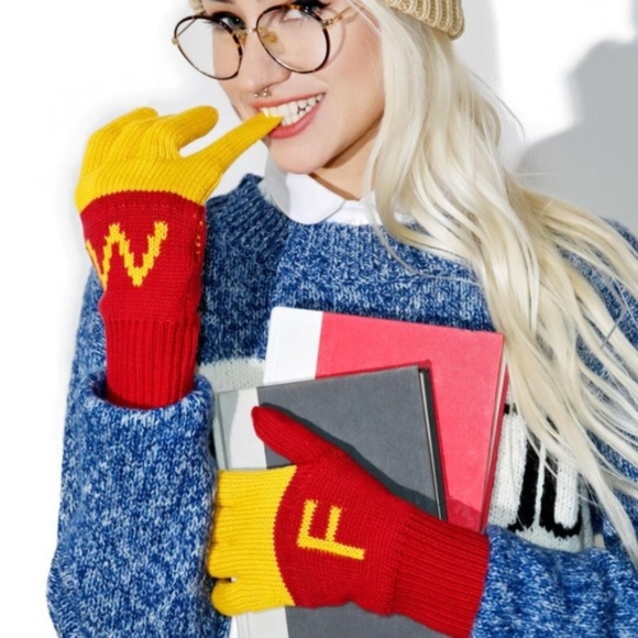 Wildfox Accessories - Wildfox Couture French Fry Gloves / Mittens NWT
